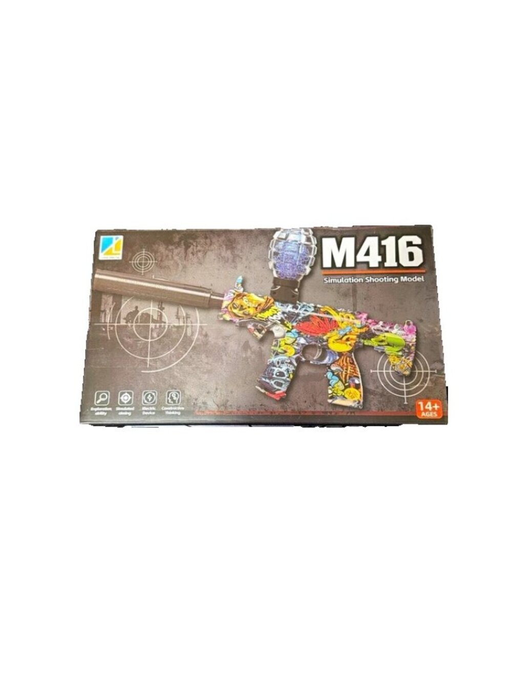 M416 Simulation Shooting Model 5164 Soft Dart Blaster Toy Gun Ages 14+